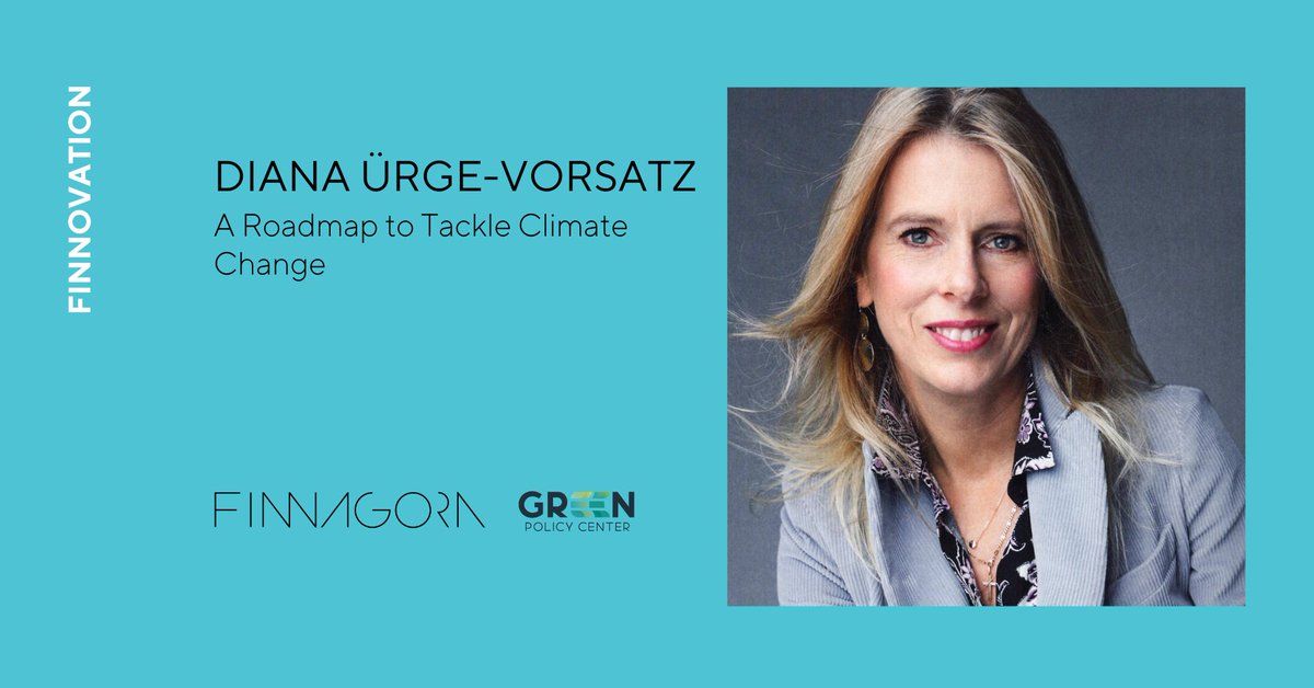 Professor Diana Ürge-Vorsatz, Director of the Center for Climate Change and Sustainable Energy Policy in Hungary, will provide insights into possible solutions to climate change reflecting her experience with the IPCC’s working group on global warming. #finnovation2021 <a href="/DianaUrge/">Diana Urge-Vorsatz</a>