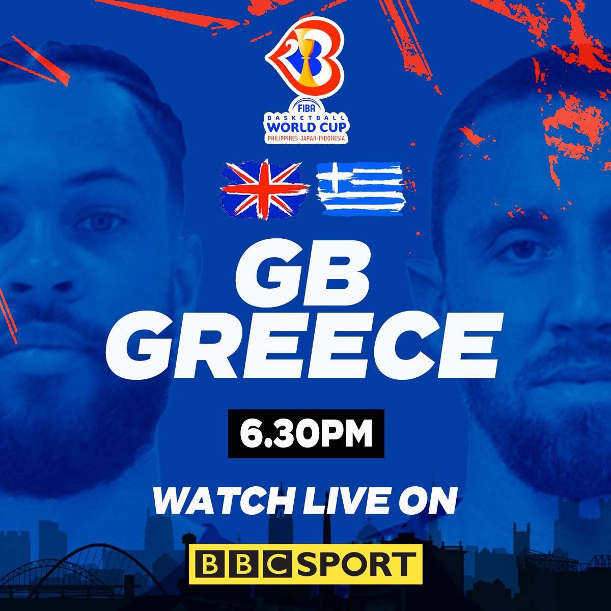 CheshireNix's tweet photo. 🇬🇧👊 𝐋𝐞𝐭’𝐬 𝐠𝐞𝐭 𝐢𝐭, @gbbasketball! 

@TeddyOkereafor and @BenMockford take on Greece in the @FIBAWC 2023 Qualifiers tonight, at 6:30 p.m.

Watch live on the @BBCSport website and Red Button! https://t.co/oWOsMvzZuR
