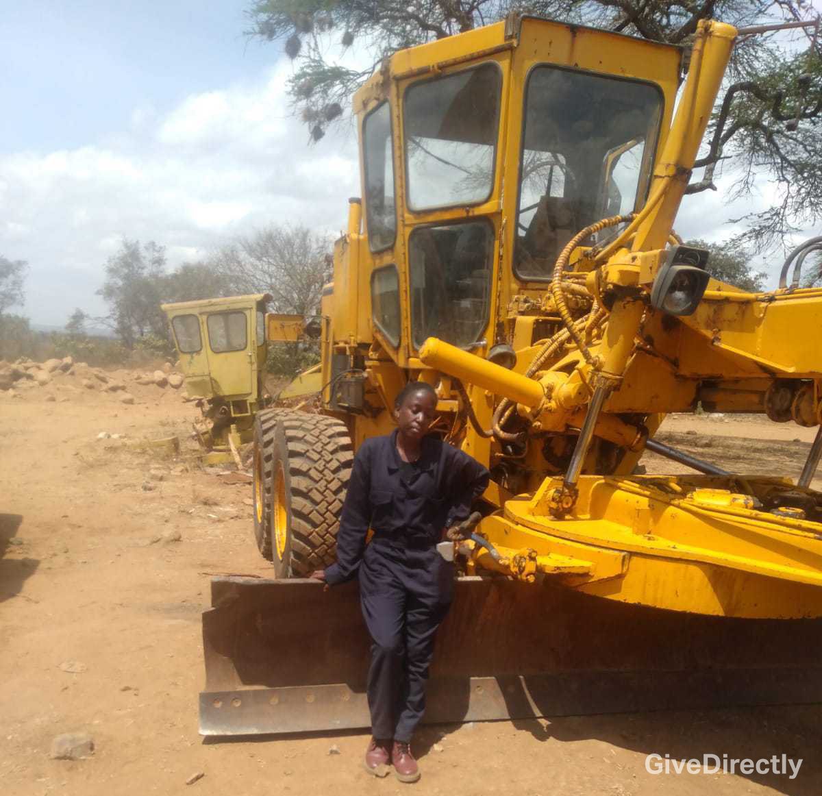 Lilian, a turkey farmer, used ~$700 of her transfers on highway construction training at @kilimambogotec. “I want to study and fulfill my dreams as an independent woman.” She’ll complete her courses next month and be driving by January.