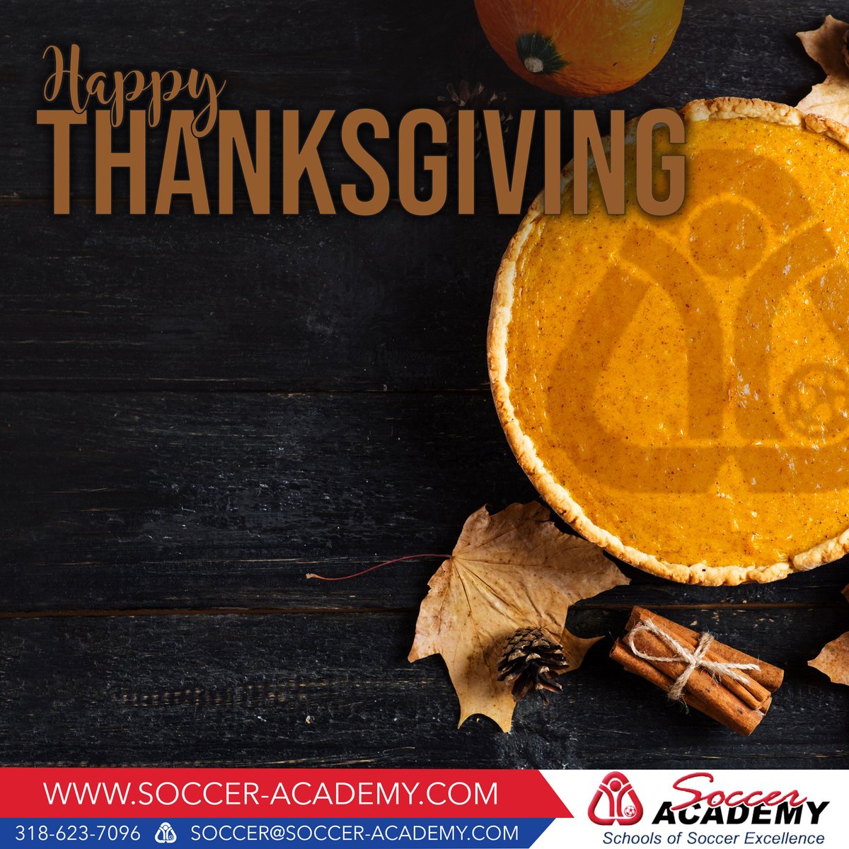 SoccerAcademyVA's tweet photo. Sending you my warm wishes from home to home and from heart to heart to wish you a very Happy Thanksgiving! May this day be a beautiful reminders of the wonderful things in life.
🥧
#thanksgiving #happythanksgiving #socceracademy #youthsoccer #adultsoccer https://t.co/bqRnuJCRhh