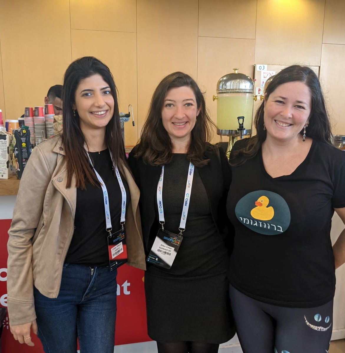 BarvazG's tweet image. And of course - our amazing keynotes @ellenchisa and @the_FeuFeu who interviewed with us for the special #DevOpsDays2021 episode, wow! So glad we got to meet here!
@DevOpsDaysTLV 
@VickiToVictory1