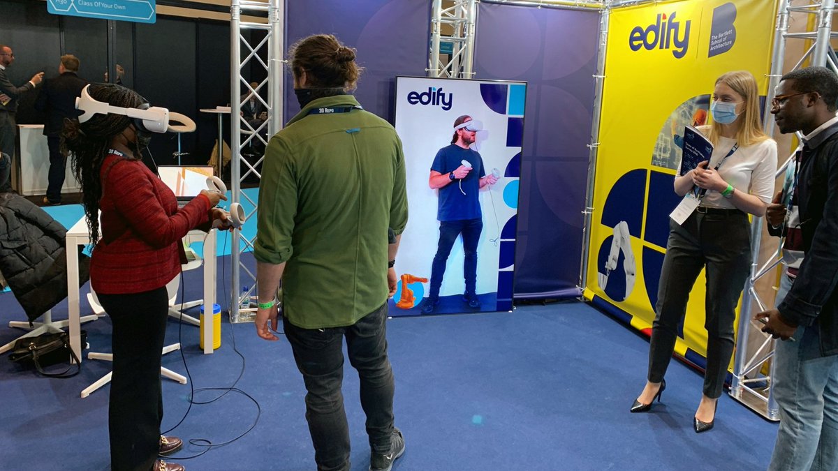 edify_ac's tweet photo. LIVE from @DigiConWeek Day 2! Have you tried our Virtual and Mixed Reality demos yet?
Few more hours to go!
Book now: https://t.co/XxgFD0Prkm
#DigitalConstructionWeek #DigitalConstructionWeek #bim360 #bimplus #constructionmanager
#vrforengeneering https://t.co/wVLbj7FII5