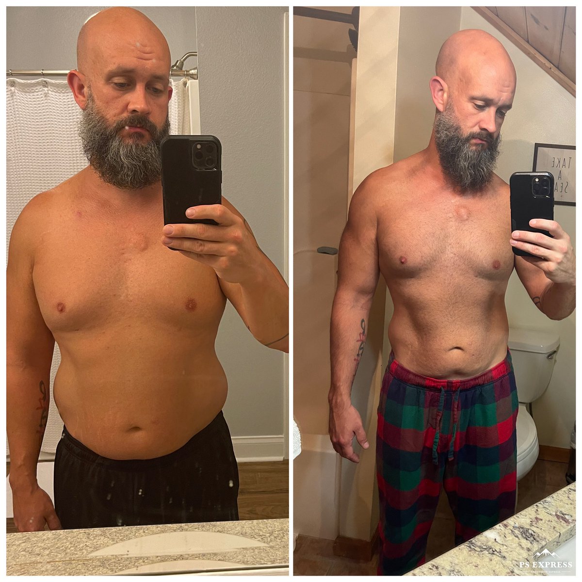 75hard day 1 to day 75 needless to say a lot has changed. Started at 209lbs and finished at 184lbs. Started struggling to run a mile without stopping, finished being able to do 8 miles. Strength relatively stayed about the same. The challenge forced me to become mentally tougher