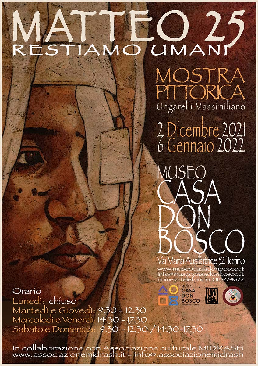infoANS_IT's tweet photo. Italia – “#Matteo25. Restiamo Umani”. Una nuova mostra al “Museo Casa #DonBosco”
https://t.co/WP93hOSc37 https://t.co/YT7J4aLSyB