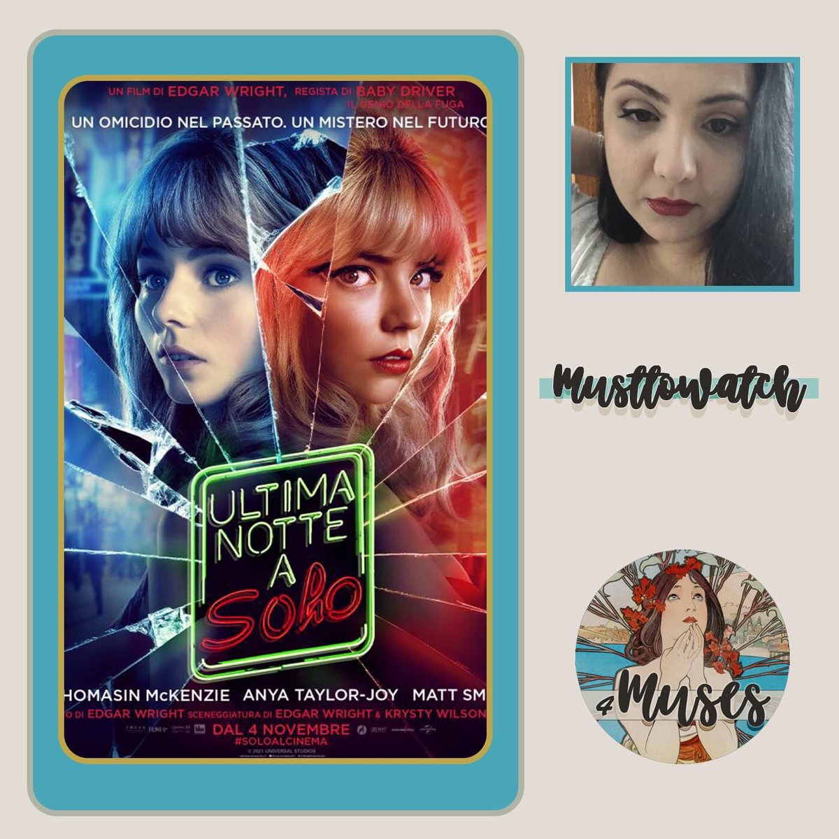 4_muses's tweet photo. #MustToWatch: #UltimaNotteASoho, no spoiler

 Il film di cui ti parliamo oggi è "Ultima notte a Soho", uno sci-fi che ci porta nella Londra degli anni '60. Soho, negli anni, è stata teatro di tanti cold case.

Commenta l'articolo di @LapiziaViews  🔽
https://t.co/ikHHfywqXZ https://t.co/xFL90S3thZ