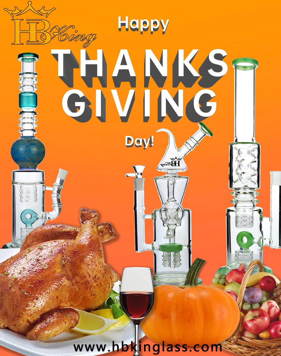 enjoylifetech's tweet photo. Happy thanksgiving day #hbking #hbkinglass #glasswaterpipes #bongs #wholesalers #vapor #festival https://t.co/0rEqcOh6rU
