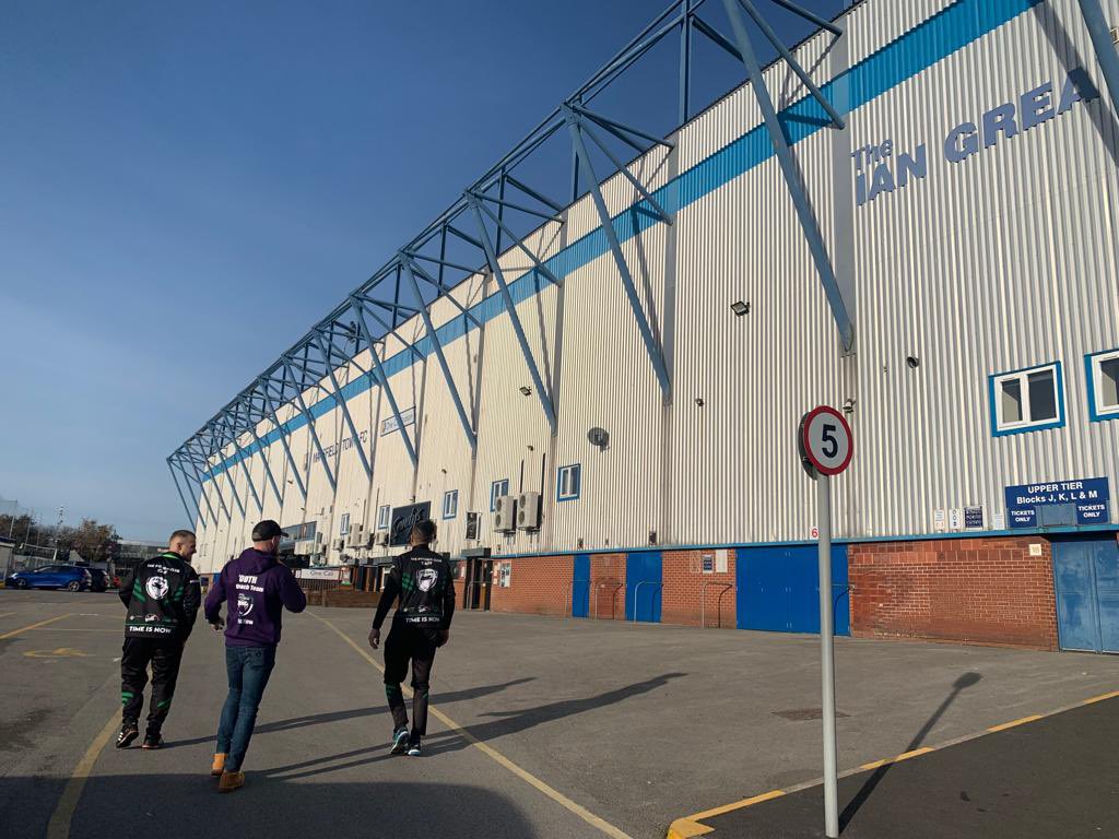 ThePythianClub's tweet photo. Building relationships in Mansfield is vital when it comes to community priorities. First some school assemblies presenting our #YouVsTrain. We then visited @mansfieldtownfc to discuss how we can work supporting the young people #kicksprogram #matchtickets #networking TIME IS NOW https://t.co/ZEVL61OJEs