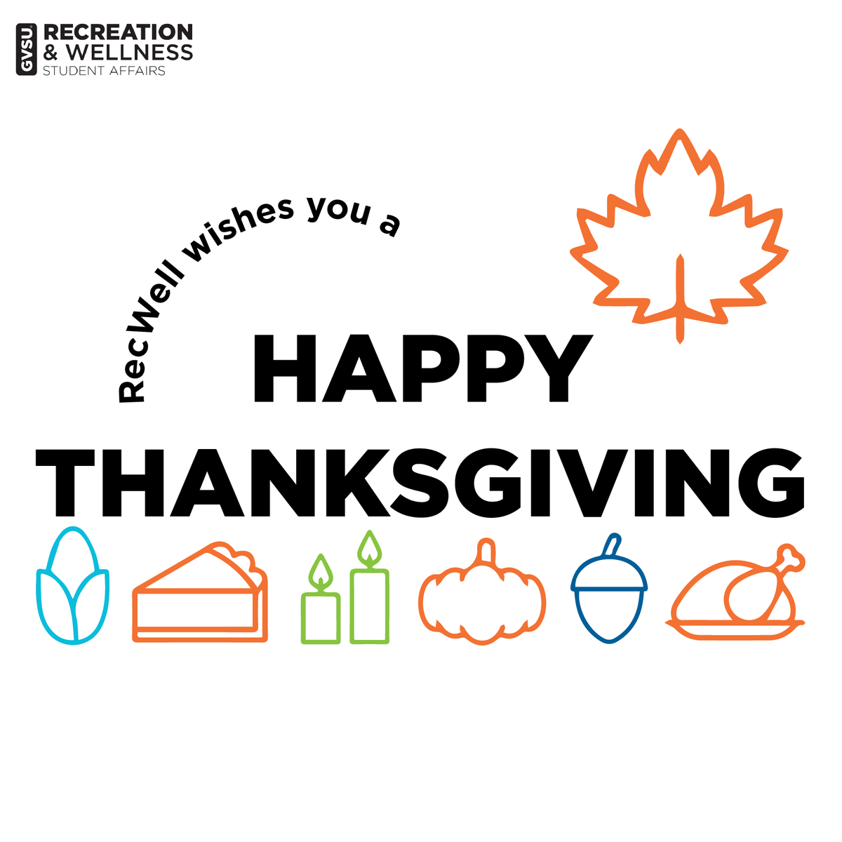 GVSURecWell's tweet photo. Happy Thanksgiving, Lakers! This month has been all about gratitude and reminding ourselves to appreciate what we have. Today is a day to celebrate, enjoy, and relax.
#HappyThanksgiving #GVRecWell #GVSU https://t.co/6n0nx0gxWb