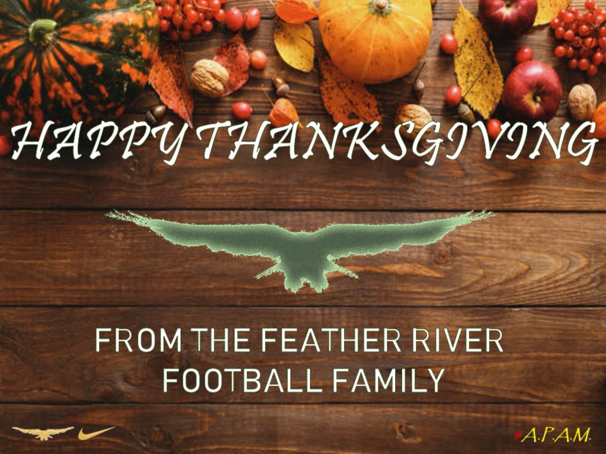 happy thanksgiving football family