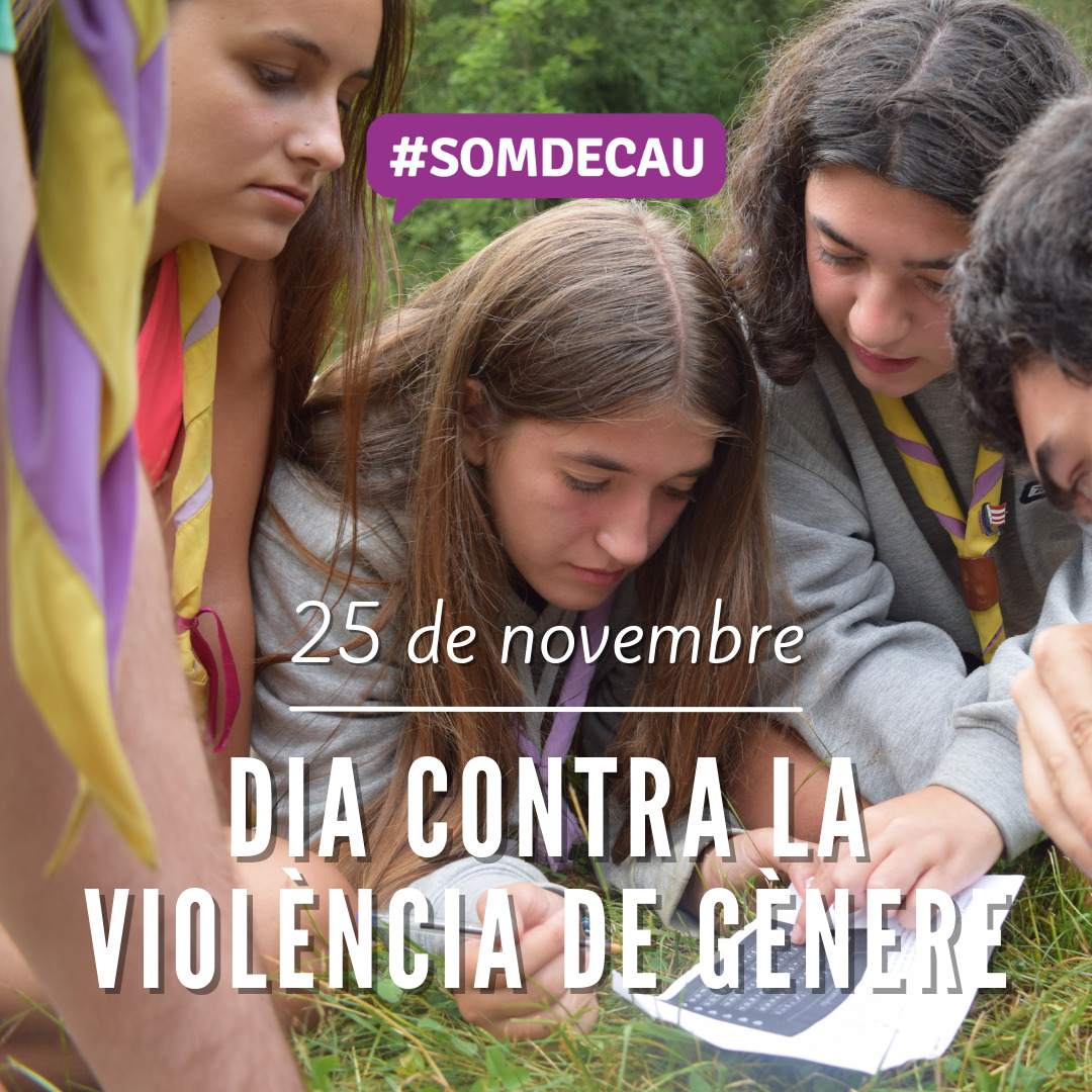 📢 Avui, #25N, Dia Internacional Contra la Violència masclista, des de l'escoltisme i el guiatge seguim compromeses amb aquesta lluita. Continuem convençudes que l'educació és imprescindible per erradicar qualsevol tipus de violències masclistes.