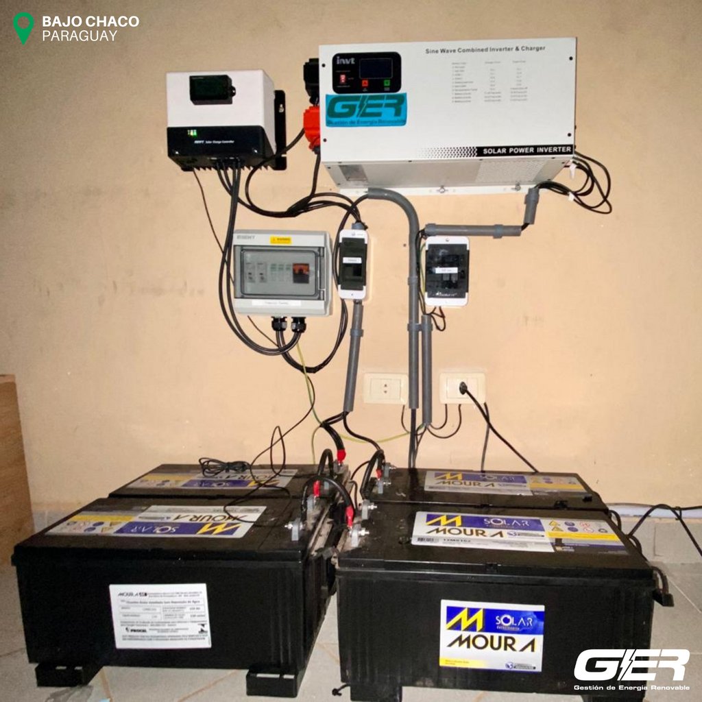 Una instalación más recorriendo nuestro maravilloso país 🇵🇾 ♻️

Está vez desde la región occidental, específicamente  en Bajo Chaco 😎

#energiarenovable #panelessolares #inversores #baterias #energiasolar #paraguay #gerparaguay