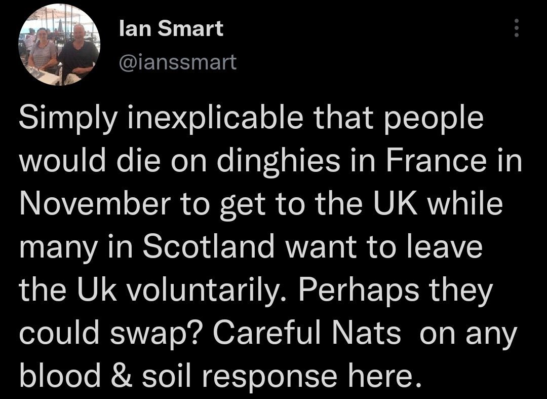 joao_kay's tweet photo. This came to my attention today. It’s from a prominent Britnat and Slab supporter. Disquieting. Truly. #Scottishvalues #DemocracyforScotland https://t.co/yPVFjY9o18