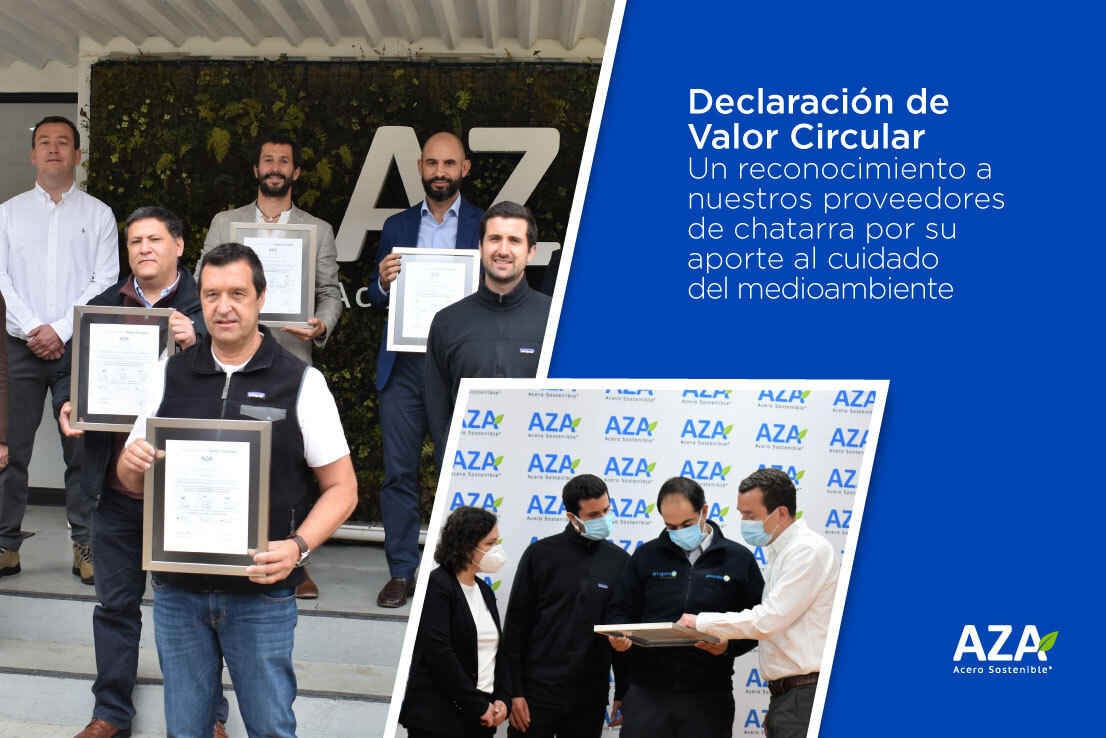 Con los recicladores que nos proveen la chatarra ferrosa, formamos la comunidad que permite producir Acero Sostenible AZA 🤝🍃La Declaración de Valor Circular AZA es un reconocimiento a nuestros proveedores de chatarra por su labor y compromiso con el cuidado del medioambiente.