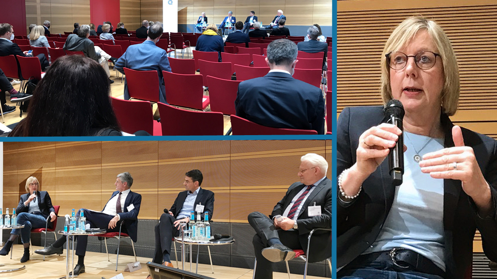vdek_Presse's tweet photo. #UlrikeElsner auf #NQK21: "Gut ist, dass Qualitätsagenda im #Koalitionsvertrag großen Stellenwert einnimmt, bspw soll #Krankenhausplanung u.a. nach Versorgungsstufen erfolgen. Dafür braucht es bundesweite Qualitätskriterien!" #IGES #IQTIG Übrigens, beim Qualitätskongress gilt 2G+ https://t.co/syLQbea0ZY