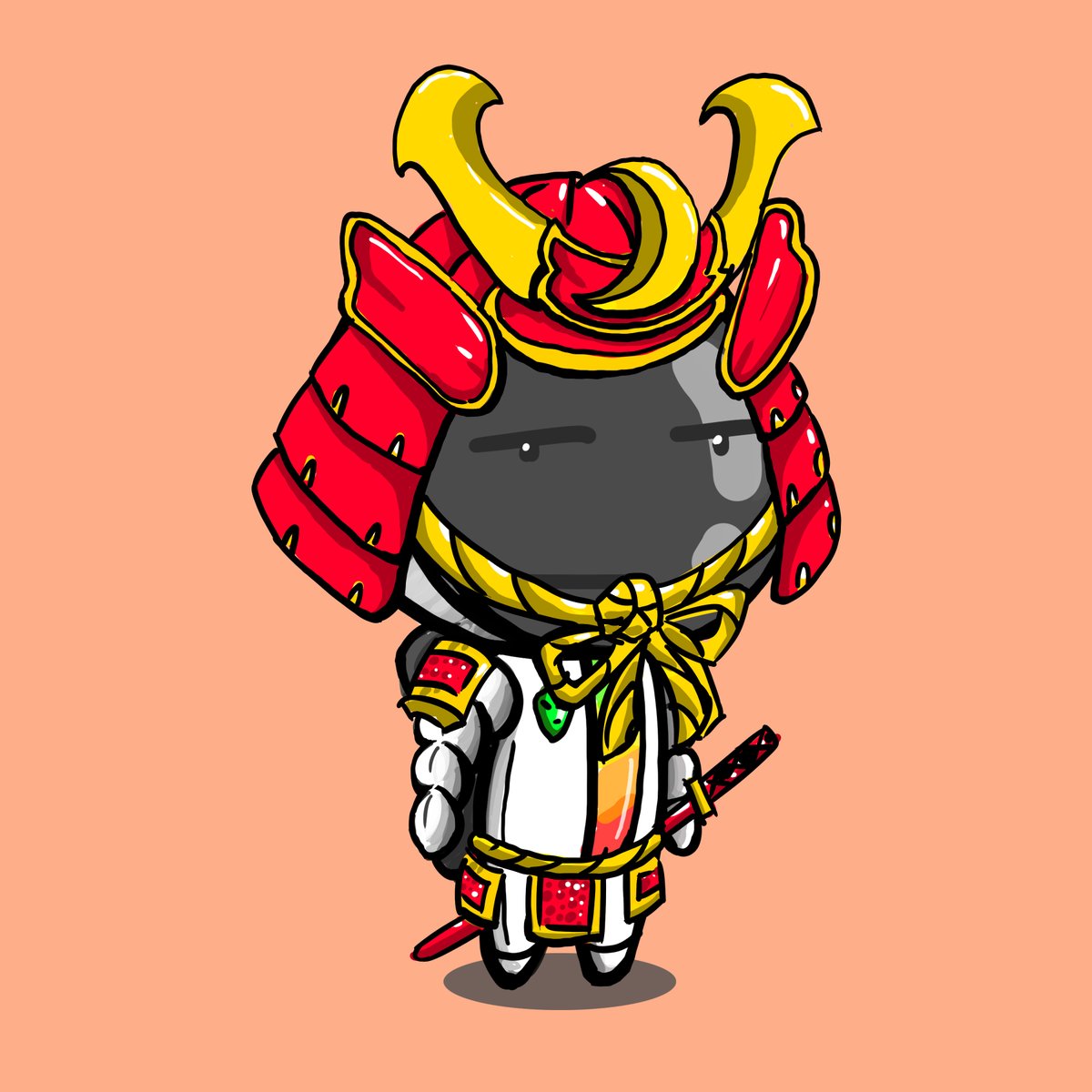DC84_NFT's tweet photo. #0011 Pretend to be a Samurai, 👽.
#Hamyu #deadfish #Mars #Samurai #nftartist #nftcommunity #nftcollectors https://t.co/B1kFT89746