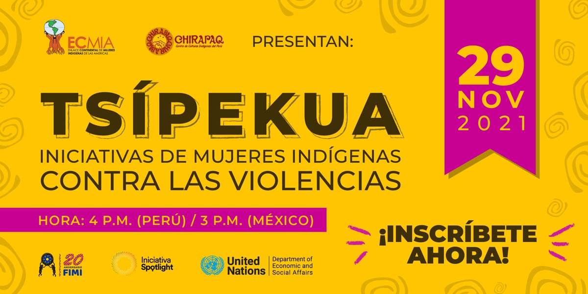 Tsipekua es un espacio virtual promovido por #CHIRAPAQ y #ECMIA para reunir buenas prácticas que le hagan frente a las violencias que experimentamos las niñas, jóvenes y mujeres indígenas.
