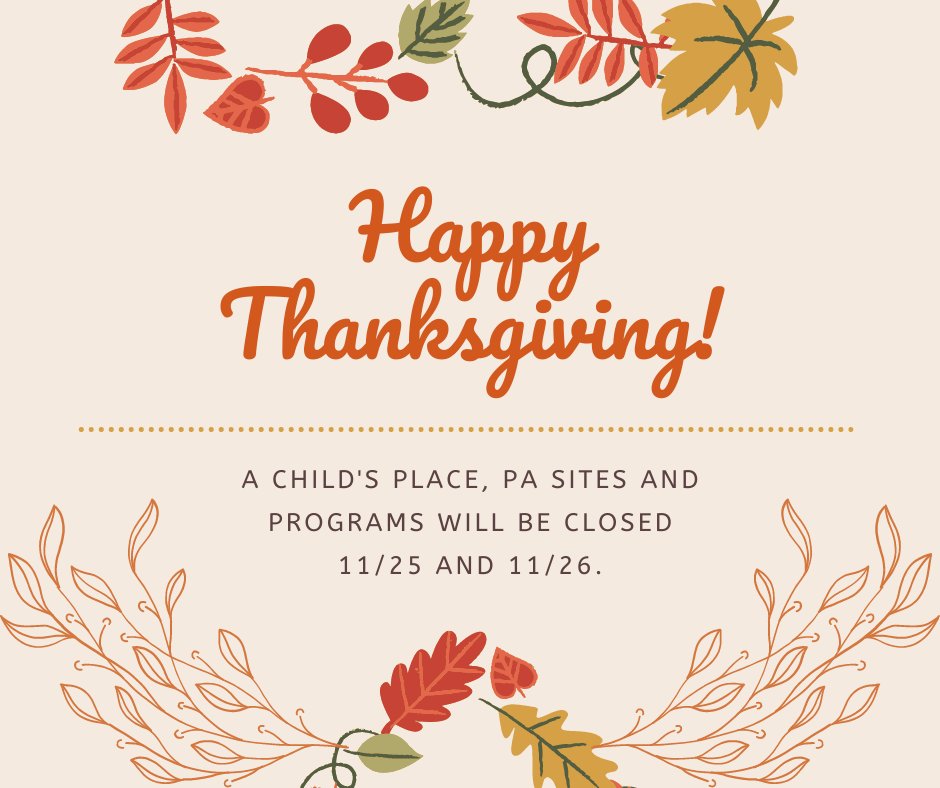 Happy Thanksgiving from the ACP team! We are so grateful for all of you and wish you a safe and wonderful holiday! 🧡

ACP offices will be closed today, 11/25 and Friday, 11/26.