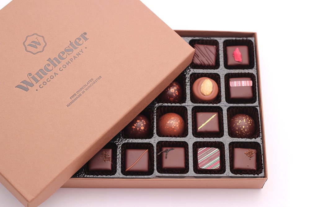 Chocoholic excitement again today, 8th Dec, at Hampshire Fare's #shoplocal chalet <a href="/WinCathedral/">Winchester Cathedral</a> Christmas Market with the amazing <a href="/winchestercocoa/">Winchester Cocoa Company</a>. Local chocolatiers are THE best. What a treat! And very local! Read more: bit.ly/3nQed4R