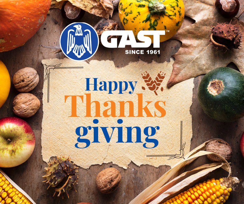 GASTGlobal's tweet photo. We all have a lot to be thankful for this year, as such we want to say thank you, to our brilliant #GASTNation employees, our amazing customers, partners, investors, friends and family. Thank you! Happy Thanksgiving 🤗

#GASTGlobal #Thanksgiving #ThanksgivingDay #Thanksgiving2021 https://t.co/awRP6LP2ry