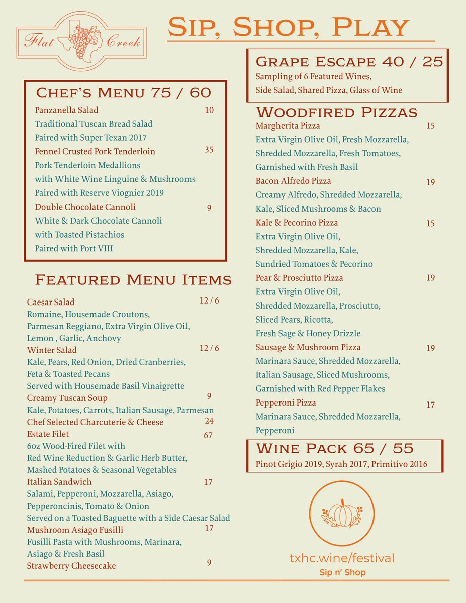 What are you EATING AFTER THANKSGIVING?  

If you forgot to plan for the post-Thanksgiving meal, join us for...
Wine, Music, 40+ Local Vendors, Games &amp; Great Food! 

TXHC.WINE/FESTIVAL

#festival #thanksgiving #atx #turkeytrot #wine #txwine #texashillcountry #daytrip