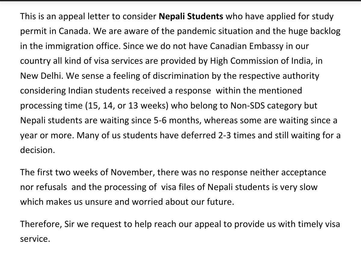 BassiMeenakshi's tweet photo. @NepaliStudent5 @SeanFraserMP #nepalistudentsintrouble #helpnepalistudents #canadastudentvisa #seanfrasersir #decisionneeded
#helpusdecideourfuture https://t.co/ZZERoHsYh0