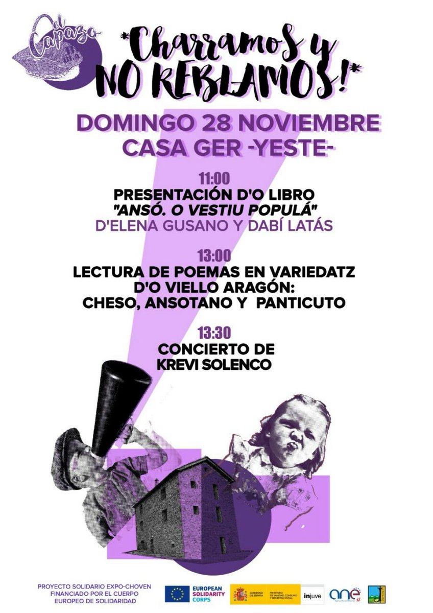 KSolenco's tweet photo. Este cabo de semana en Casa Ger (Yeste, Las Peñas de Riglos) bi habrá Trobada en aragonés con a-saber-las actividatz, Capazo y, prou que si, concierto d'un humilde servidor!!! https://t.co/ra293KGIxw