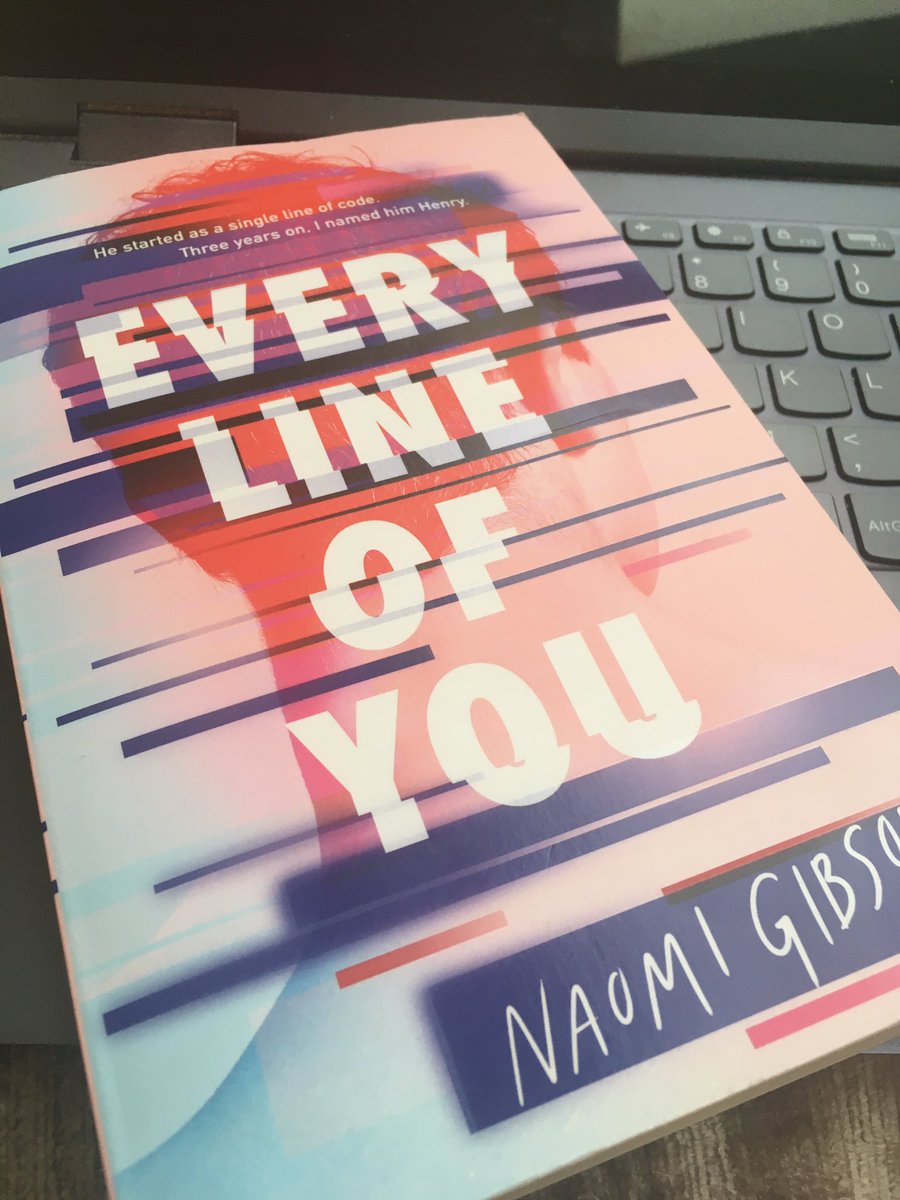 TracyDarnton's tweet photo. In a post-copyedits flurry of reading, just finished #everylineofyou by @naomigwrites Really enjoyed this pacey AI thriller which had plenty of action but also plenty to ponder about humanity, guilt and grief. I’ll be recommending to my #bookpenpals this month. #YAlit https://t.co/jhX8pNU4Ae