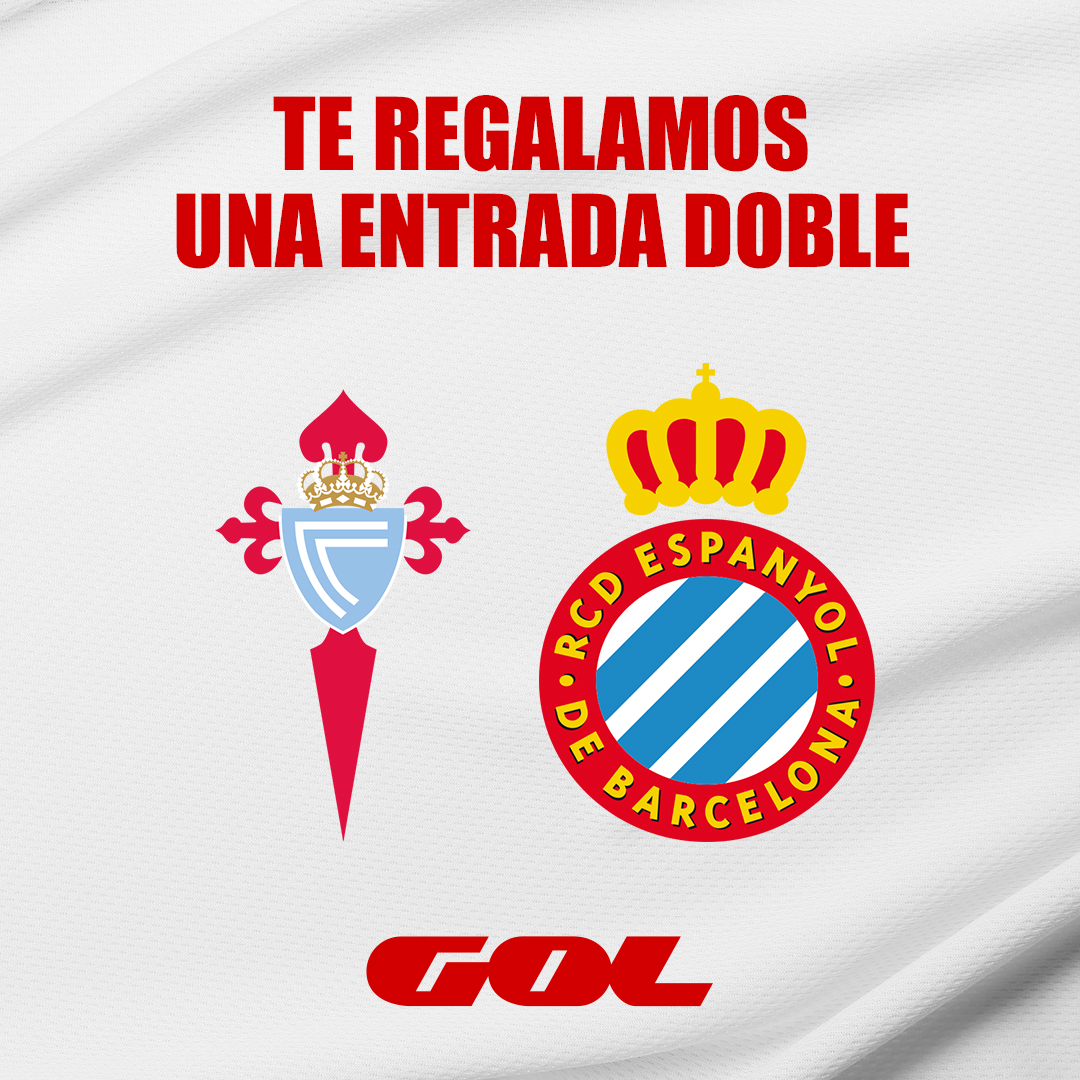 DirectoGol's tweet photo. 🎁 REGALAZO 🎁

😍 ¿Quieres ganar una entrada doble para ver el @RCCelta 🆚 @RCDEspanyol de la jornada 18?

🚨 Requisitos para participar:

🔁 Haz RT
❤️ Sigue a @DirectoGol 

🏅 Un ganador https://t.co/tfgrpS25Aw