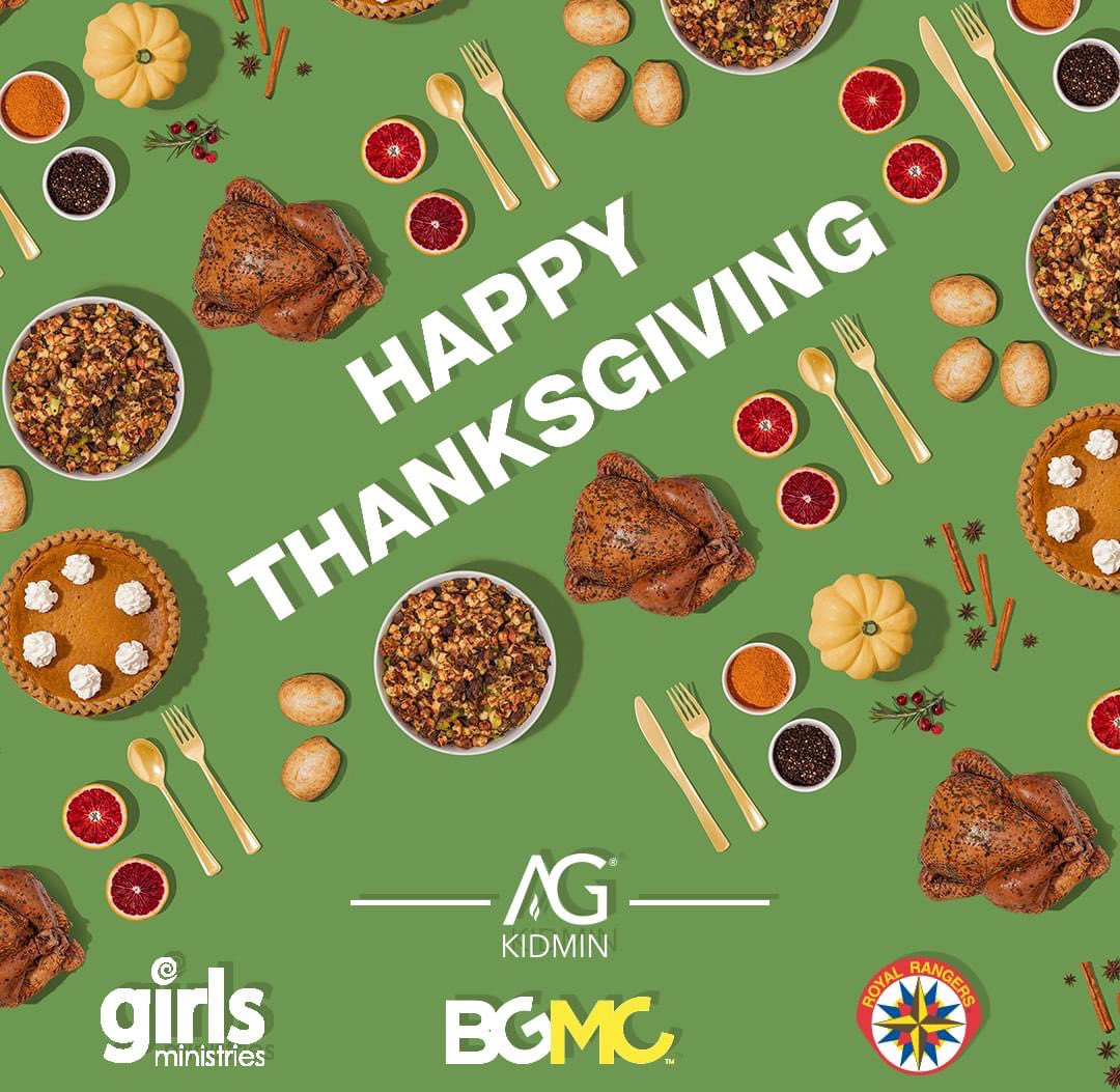 RoyalRangersUSA's tweet photo. Happy Thanksgiving! May you and your family have a blessed day! 

"Rejoice always, pray continually, give thanks in all circumstances; for this is God's will for you in Christ Jesus." 1 Thessalonians 5:16-18 https://t.co/IN9qInbyMX