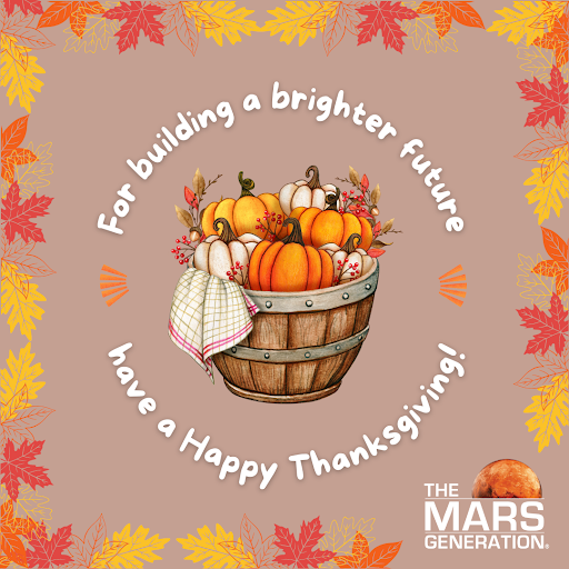 It’s #Thanksgiving, & we couldn’t be more thankful for YOU! Thank you for supporting our mission & empowering the next generation in #STEM. You're building a brighter future, & your efforts don’t go unnoticed! What are you thankful for this Thanksgiving?