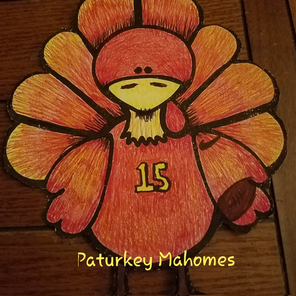 Cfan67K's tweet photo. Happy Paturkey Mahomes day!!!
❤💛❤💛❤
#ChiefsKingdom    
#Chiefs https://t.co/HlcBtNDgpa