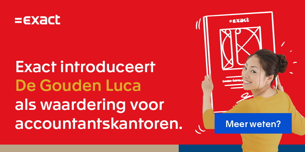 Accountants- en boekhoudkantoren zijn een belangrijke schakel in softwareadvies. Voor kantoren die hun klanten Exact Online aanraden, uiten wij nu ook onze waardering met De Gouden Luca. Check voor meer informatie: bddy.me/3DZuR7S