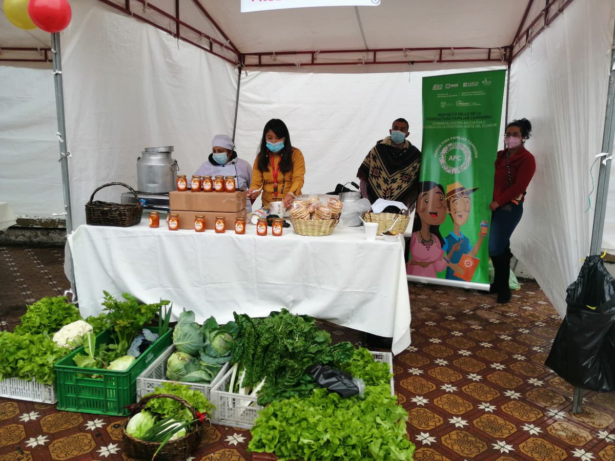 mbaquer's tweet photo. #ProyectoSelloAFC participamos con la Asociación PRODUCAMPO en la feria agrícola organizada por @CarchiPrefectur . Deseamos suerte a todos los expositores. @IICAEcuador @IICAnoticias @AgriculturaEc @AgrocalidadEC https://t.co/nIIuU86Tv4