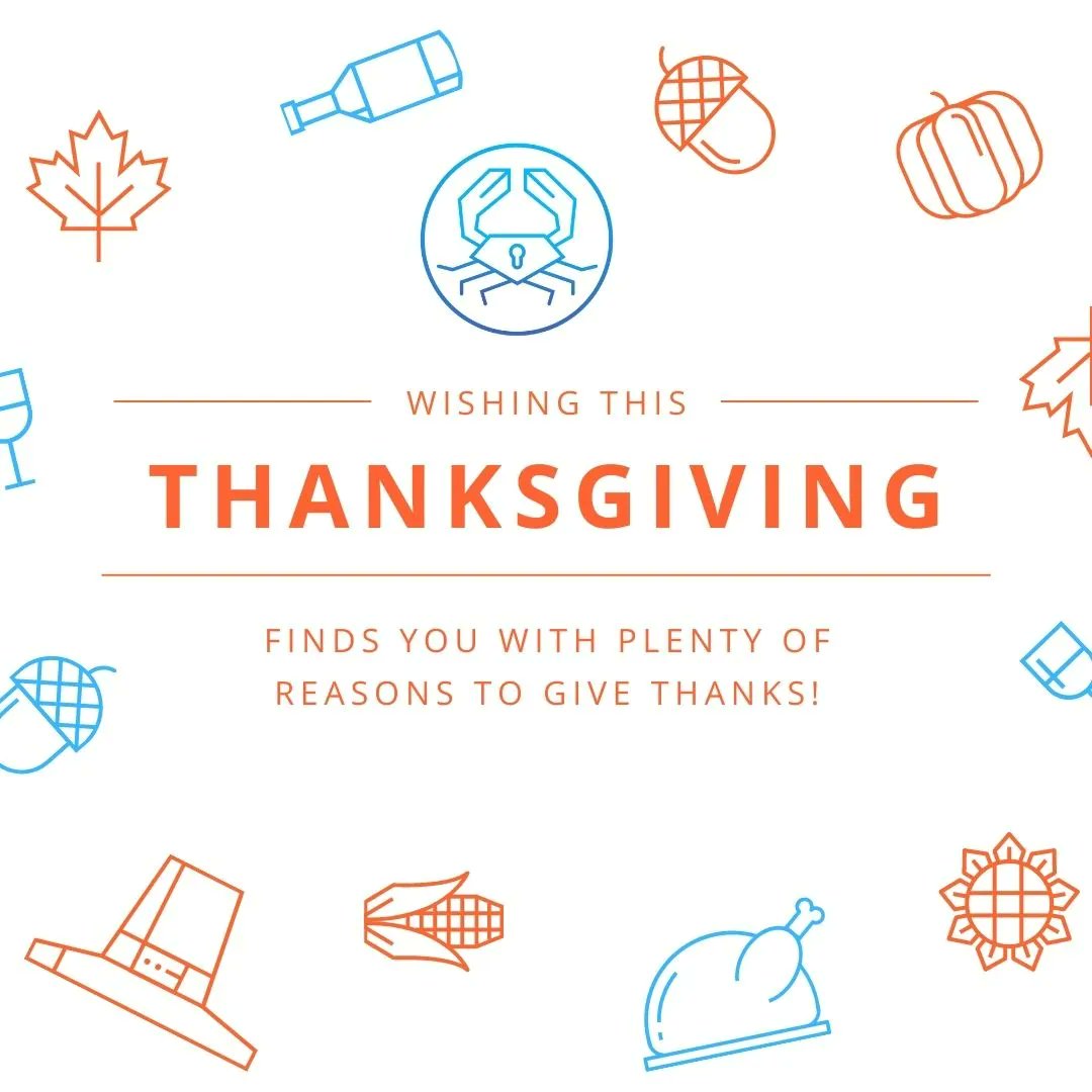 Happy Thanksgiving from Chesapeake Security!

#cyber #cybersecurity #business #ethicalhacking #pentesting #infosec #it #hacking #offensivesecurity #thanksgiving