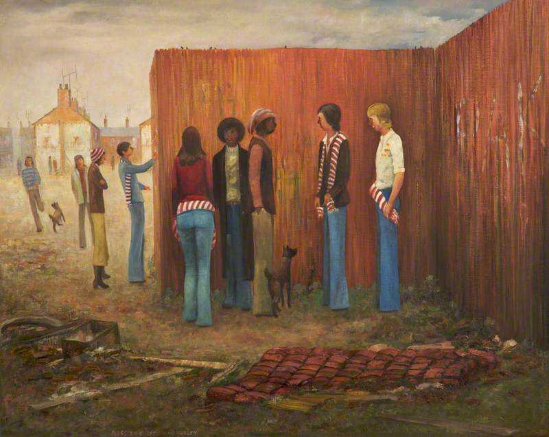 Tunnelbreeze's tweet image. After the Match, Moss Side, Manchester 1970

Harry Kingsley (1914–1998)  #art #Mancheter