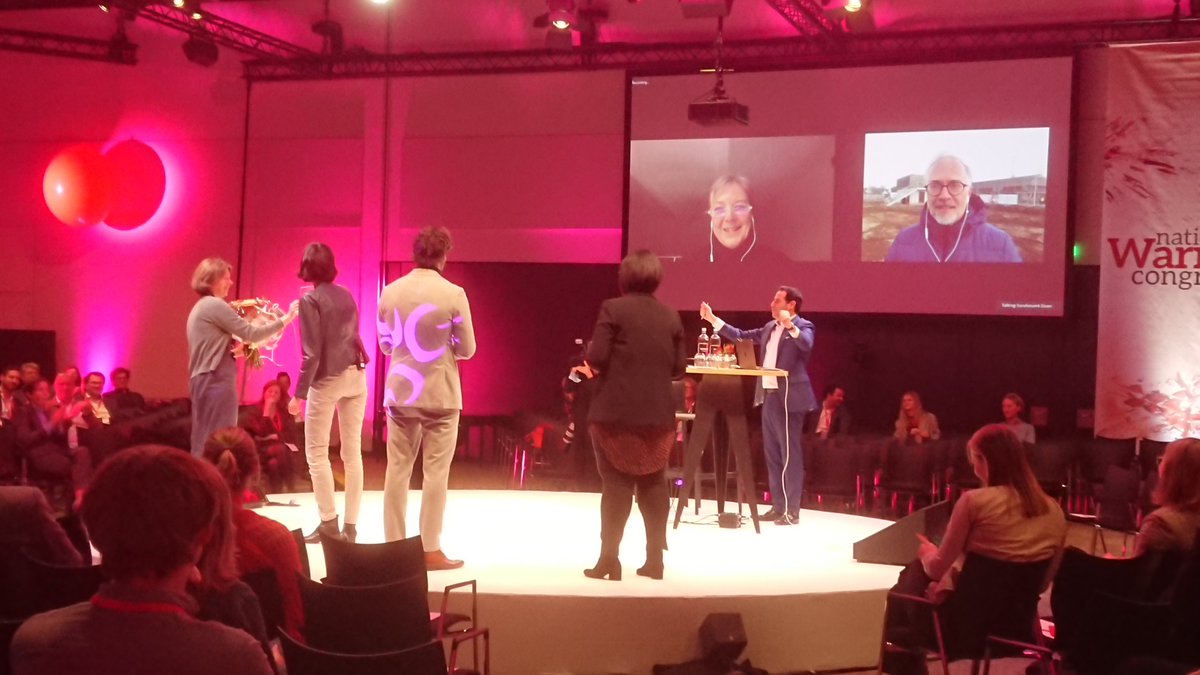 Lydia Hameeteman is zojuist verkozen tot de Warmtetransitiemaker van het jaar 2021 op het #warmtecongres