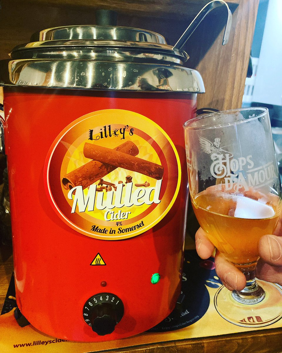 Hops d’Amour Micropub Coventry (@hopsdamour) on Twitter photo Fancy something warm and tasty now that the winter is on its way?
We are offering warm mulled cider by the half pint to warm your cockles.
Cheers 🍻
<a href="/lilleyscider/">Lilley's Cider</a> #mulledcider #festivedrinks #covcitycentre #coventrycitycentre #coventrybid #micropub Fancy something warm and tasty now that the winter is on its way?
We are offering warm mulled cider by the half pint to warm your cockles.
Cheers 🍻
<a href="/lilleyscider/">Lilley's Cider</a> #mulledcider #festivedrinks #covcitycentre #coventrycitycentre #coventrybid #micropub