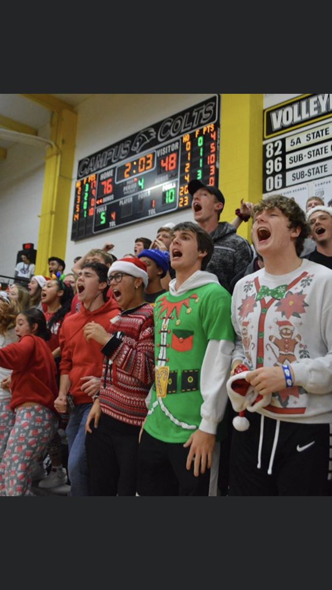 coltbballcoach's tweet photo. Happy Thanksgiving to the greatest student section around! Appreciate all! It’s almost go time!!! https://t.co/A7DIKBpr6I