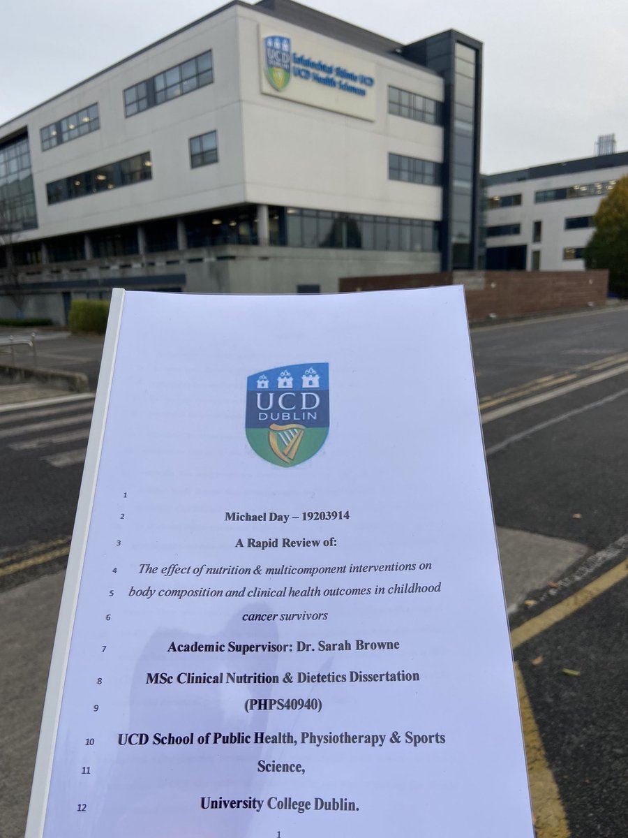 MickDay1994's tweet photo. Dissertation complete. One last presentation and I’ll be on the way to employment in an area I love. Only took me 10 years to finish college #RD2B https://t.co/eZS8n576fA