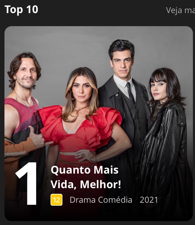 QMVMNews's tweet photo. SINTA O PODER! #QuantoMaisVidaMelhor é a produção mais assistida do globoplay. https://t.co/RzjGQVMukk