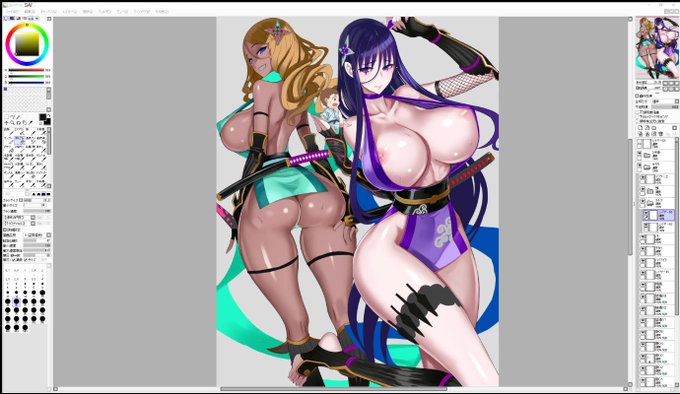 冬コミ新刊「魔法少女21.0」表紙、pixiv Sketch配信お疲れ様でした、また明日配信します～。 