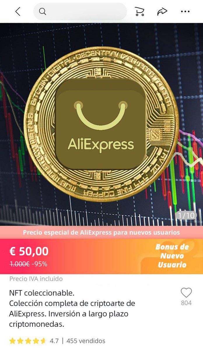 AliExpressES's tweet photo. [YA DISPONIBLE] 

Lanzamos nuestra primera tanda de NFT, disponibles para comprar en nuestra web. 

¡Hazte con el tuyo aquí! 👉 https://t.co/sj3uf0ZeEZ https://t.co/Aqy68BjzdW
