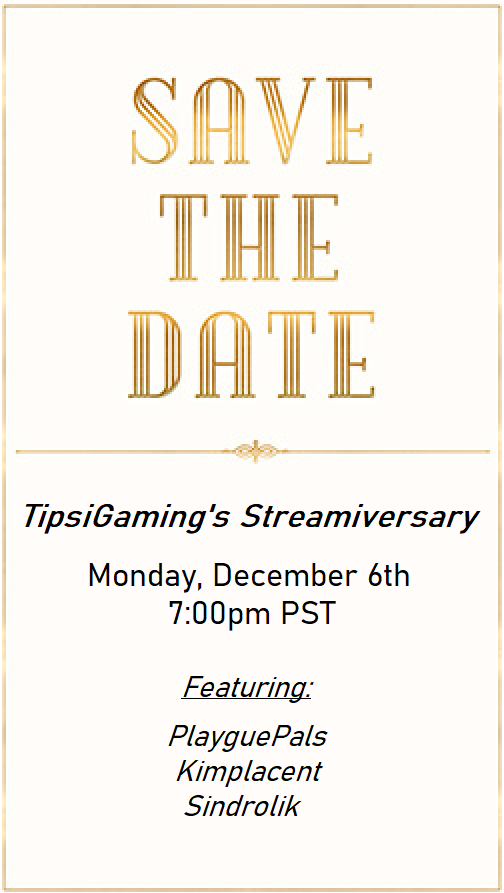 TipsiGaming's tweet photo. Much fun shall be had!

@playguepals @kimplacent @Sindrolik @ndharper12 @ZealOfApproval1 https://t.co/q0OZ8s8pog
