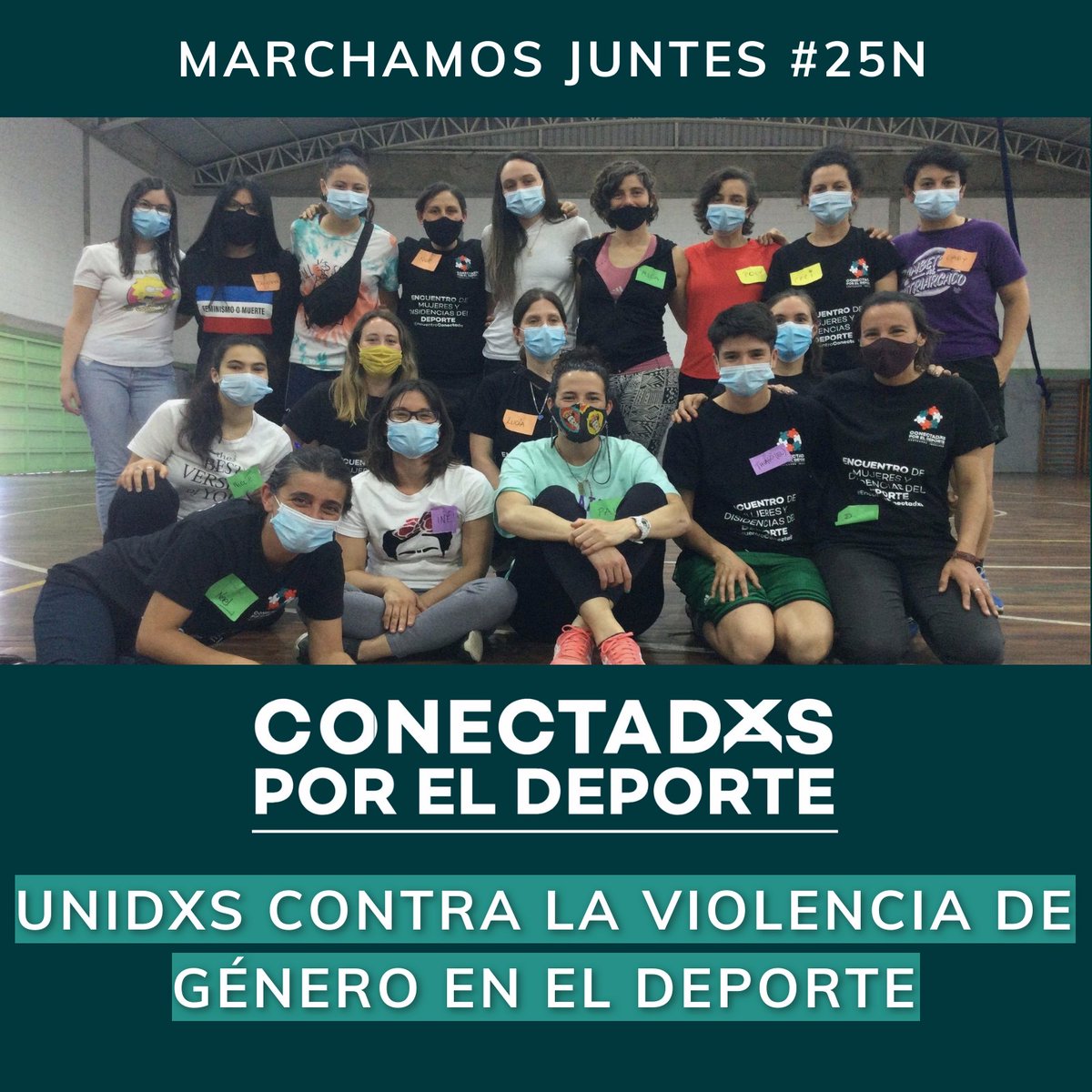 conectadesuy's tweet photo. Hoy marchamos juntes!
JUNTXS CONTRA LA VIOLENCIA HACIA LAS MUJERES Y DISIDENCIAS EN EL DEPORTE
De cara al #25N consultamos a nuestrxs seguidorxs. Aquí sus respuestas.
Construyendo el deporte que queremos!
#unidxscontralaviolenciadegéneroeneldeporte
#Conectadxsporeldeporte https://t.co/A29FufarSJ