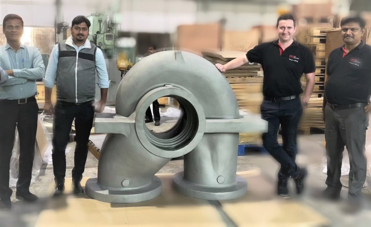 Ptcil's tweet photo. Another beautiful stainless steel pump volute ready for dispatch on time. #reducedweight #replicast #ptcil #advancedmanufacturing #technology #innovation #parity #metal #castings #MakeInIndia #MakefortheWorld @SachinPTC @Smitasatvik @jimcollinsimm @ https://t.co/8sZrAzqe8Z