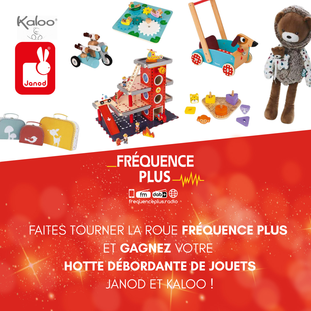 frequence_plus's tweet photo. Fréquence Plus gâte vos enfants pour les fêtes de fin d'année 🙈
Tournez la Roue Fréquence Plus et gagnez votre hotte débordante de jouets #Janod et #Kaloo
d'une valeur de plus de 450€ 🤩
🎄 Retrouvez le contenu de la hotte sur https://t.co/GqWfnjRrQa
#RT #JeuConcours #noel https://t.co/ubsAdEssZY