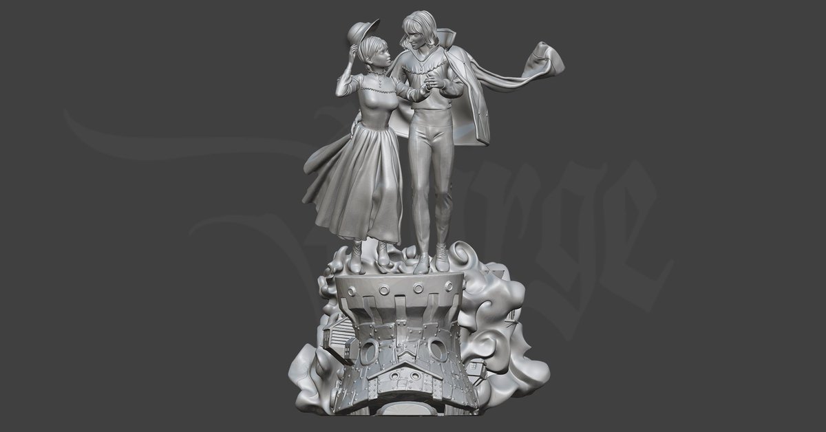 ForgeGabi's tweet photo. Сan't imagine anything warmer and brighter than Hayao Miyazaki's films. 
 
We recently finished this model of Howl's Moving Castle figurine. From fans to fans with love! 
 
Thank you @JP_GHIBLI 
 
#Miyazaki #HowlsMovingCastle #3dmodeling https://t.co/92PQEYzedx
