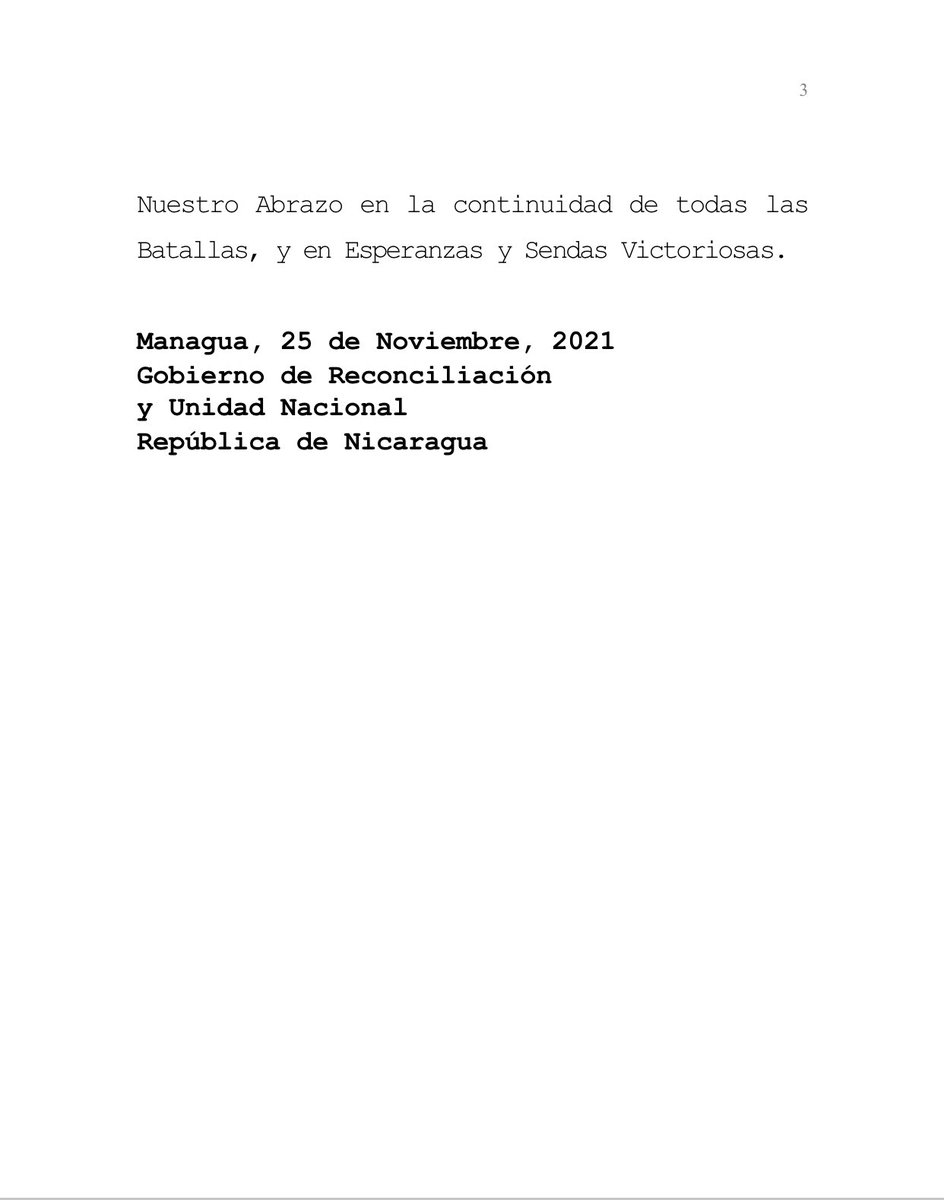 FloryCantoX's tweet photo. 💜Mensaje del Gobierno de #Nicaragua en ocasión del Día Internacional de Lucha contra la Violencia hacia las Mujeres.

“És fundamental tomar conciencia y continuar promoviendo y proponiendo todas las Acciones (..), que garanticen (..) Vida Plena a las Mujeres” https://t.co/r07BkengQa