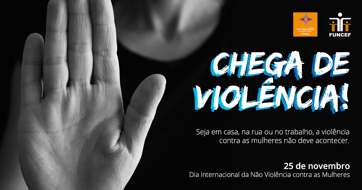 funcef_oficial's tweet photo. A agressão contra mulher, em todas as suas formas, é um crime inaceitável. E isso não pode ser só um discurso. Na FUNCEF, o Comitê Pró-Equidade de Gênero e Raça promove iniciativas de responsabilidade social no ambiente de trabalho desde 2010. Saiba mais: https://t.co/1M84Qqovqo https://t.co/VCgWV9rxSY