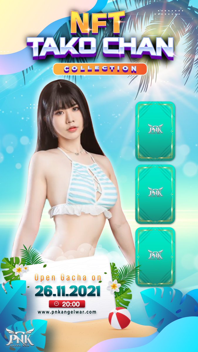 Wow 😆 the cuteness of the angel are in my eyes 💖 

Meet TAKO CHAN, the super kawaii cosplayer and gamer

Get ready to meet the beauty of our angel through this NFT COLLECTION 🥂 

🔔 26.11.2021 20:00 
at Pnkangelwar.com

#NFT #Crypto #Binance  #Gamefi #PNK #Playtoearn